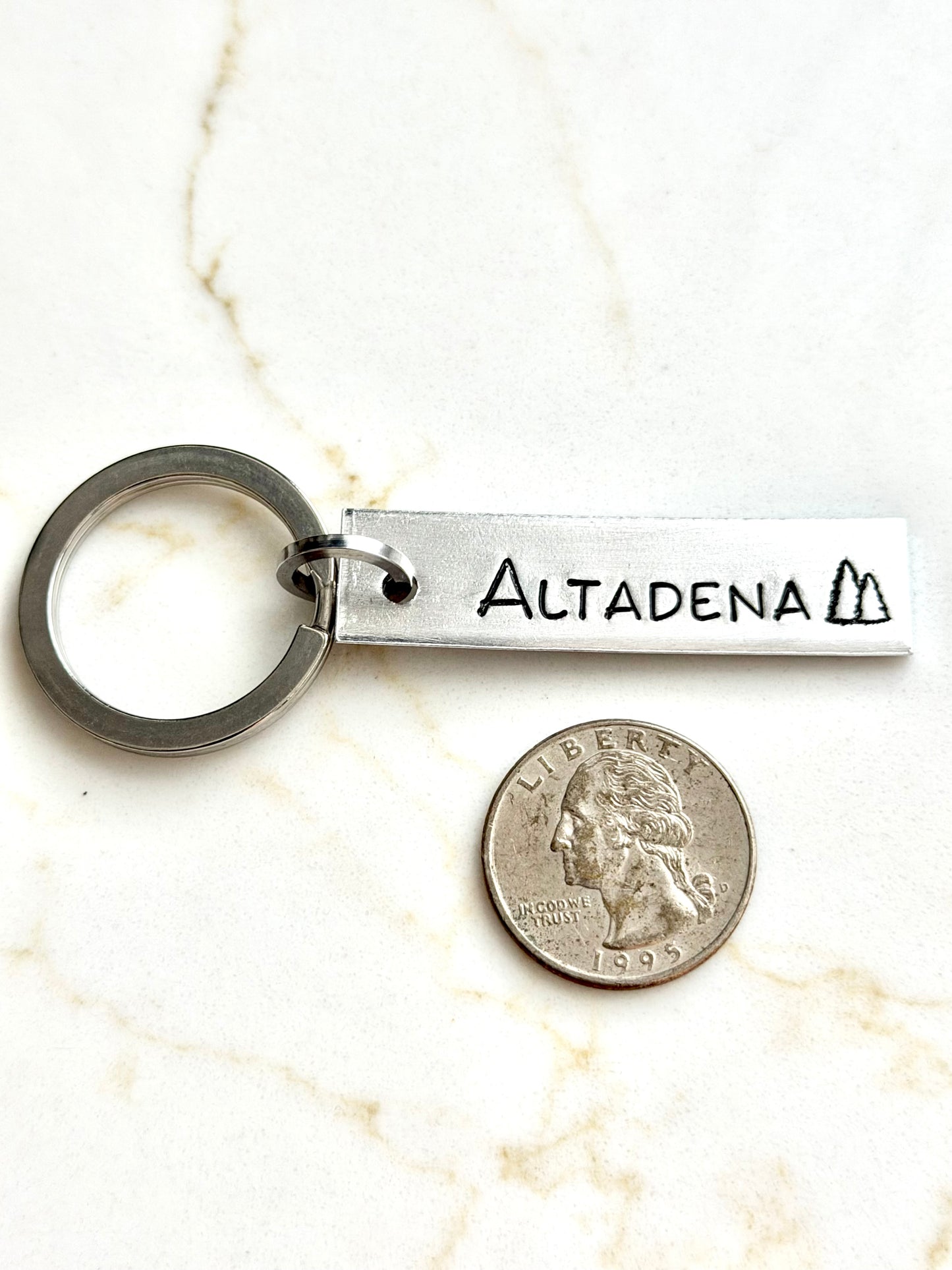 Simple Altadena Keychain