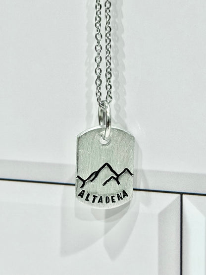 Altadena Tiny Dog Tag Necklace