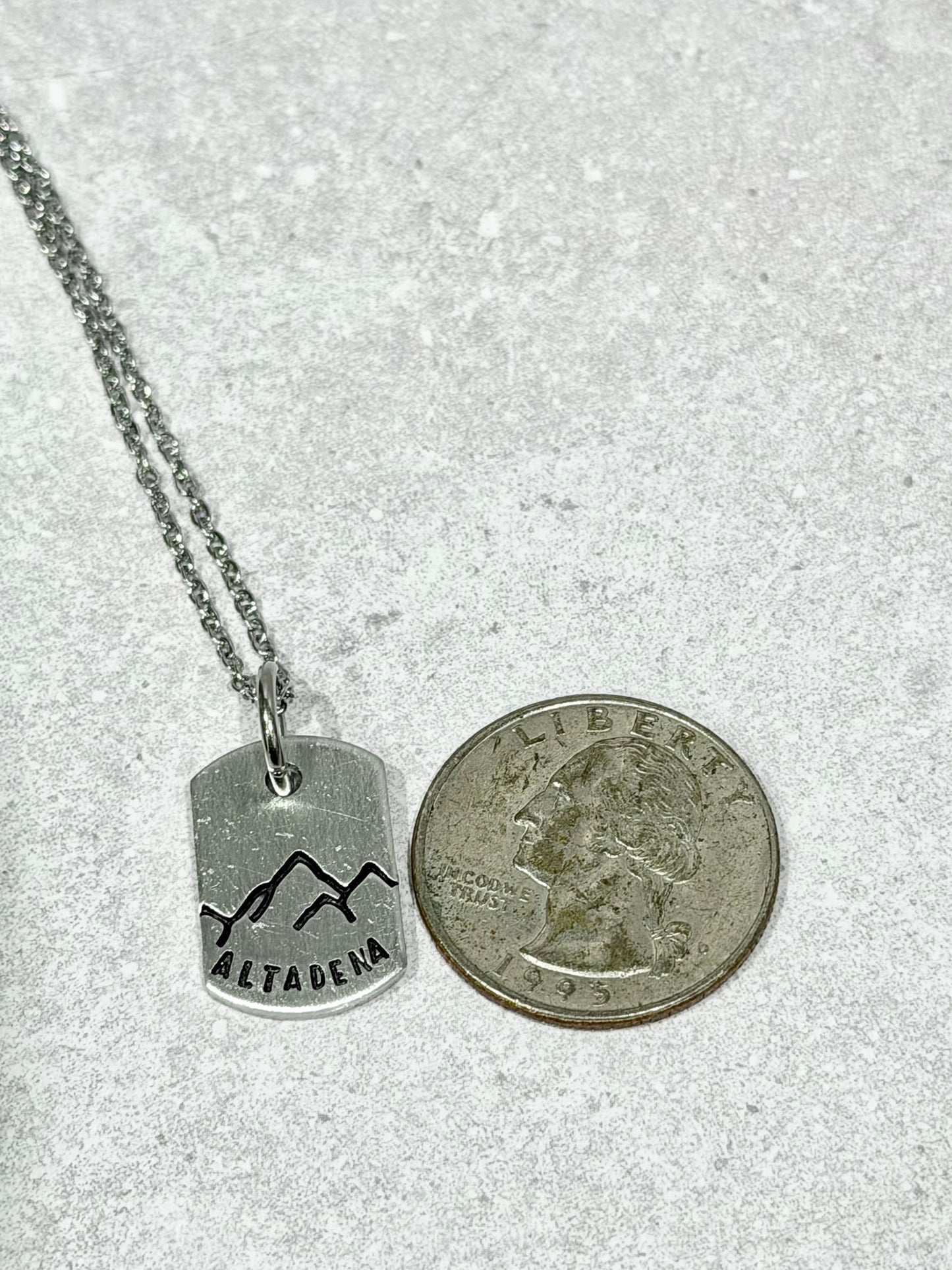 Altadena Tiny Dog Tag Necklace