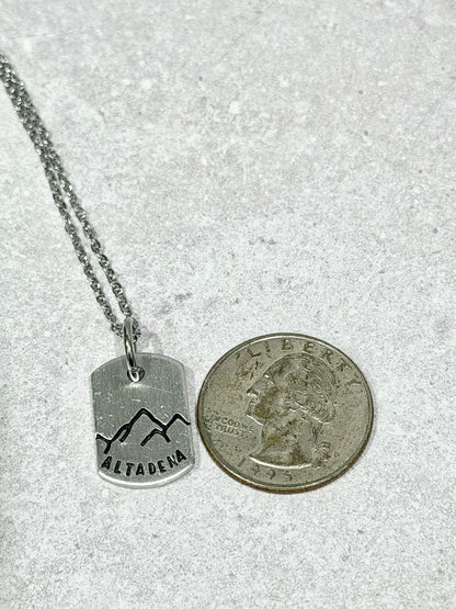 Altadena Tiny Dog Tag Necklace