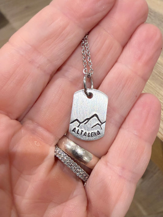 Altadena Tiny Dog Tag Necklace