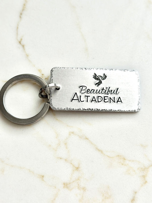 Beautiful Altadena Phoenix Keychain