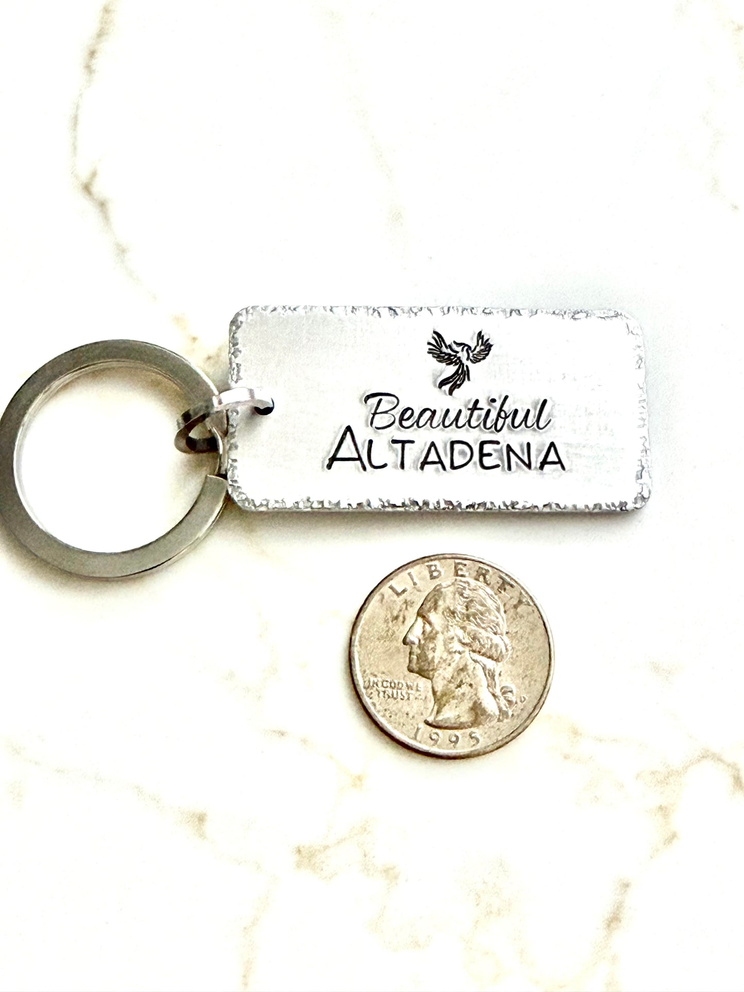 Beautiful Altadena Phoenix Keychain