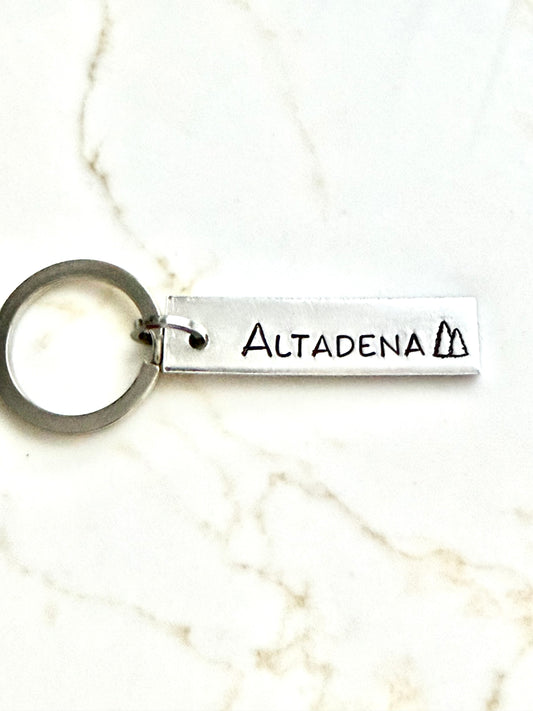Simple Altadena Keychain
