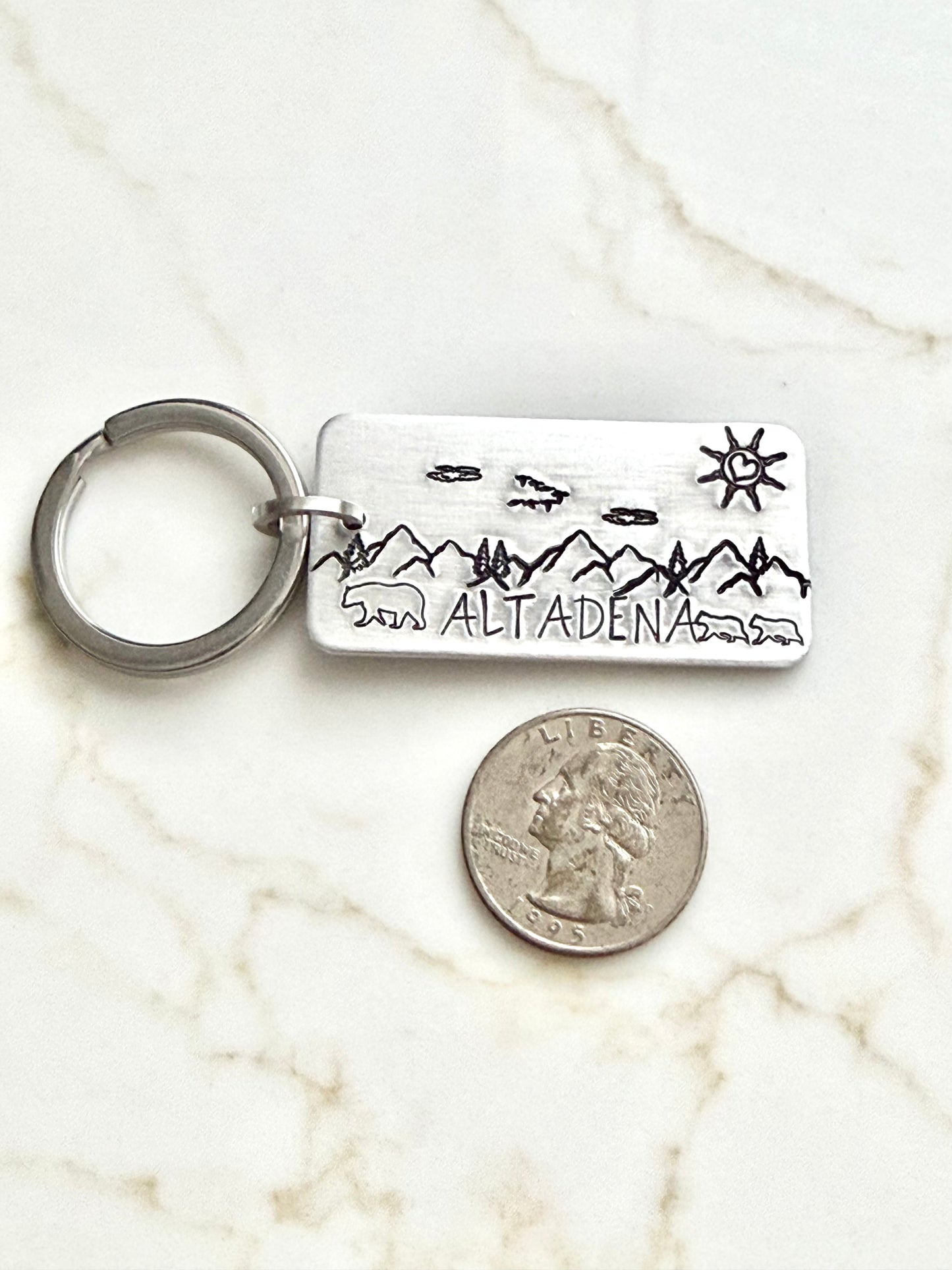 Altadena Day Scene Keychain
