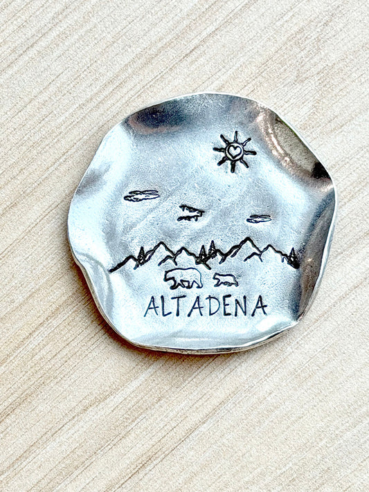 Pewter Ring Trinket Dish Altadena Day Sky